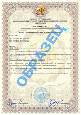 Приложение 1 Тарко-сале Сертификат ГОСТ РВ 0015-002